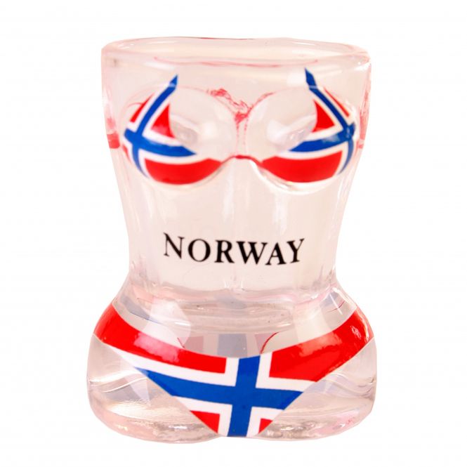 Hovedbilde Shot glass - Norske flagg - Bikini