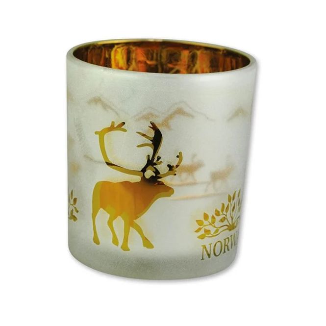Main Image Tea Ligth Holder, Reindeer, Large, Gold