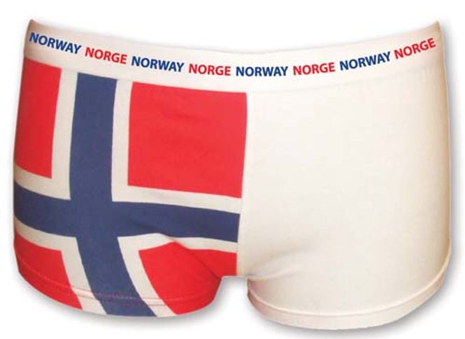Hovedbilde Dameboxer i norsk flagg