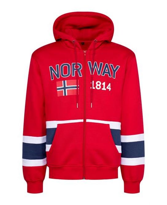Hovedbilde Hettejakke support rød