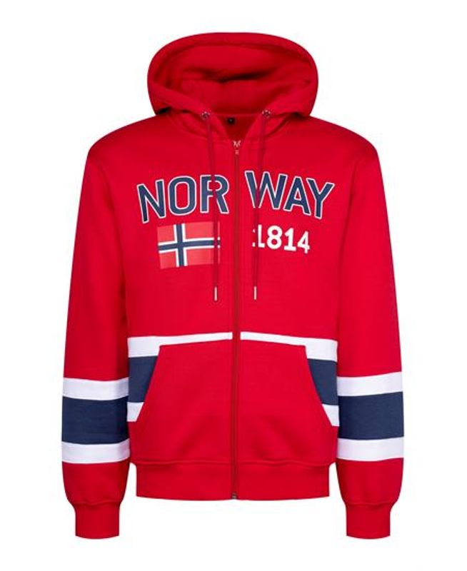 Hoodie - Norwegian supporter - Red, White, Blue